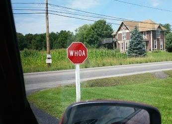 Amish Stop Sign