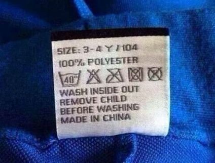 Remove Child Before Washing!