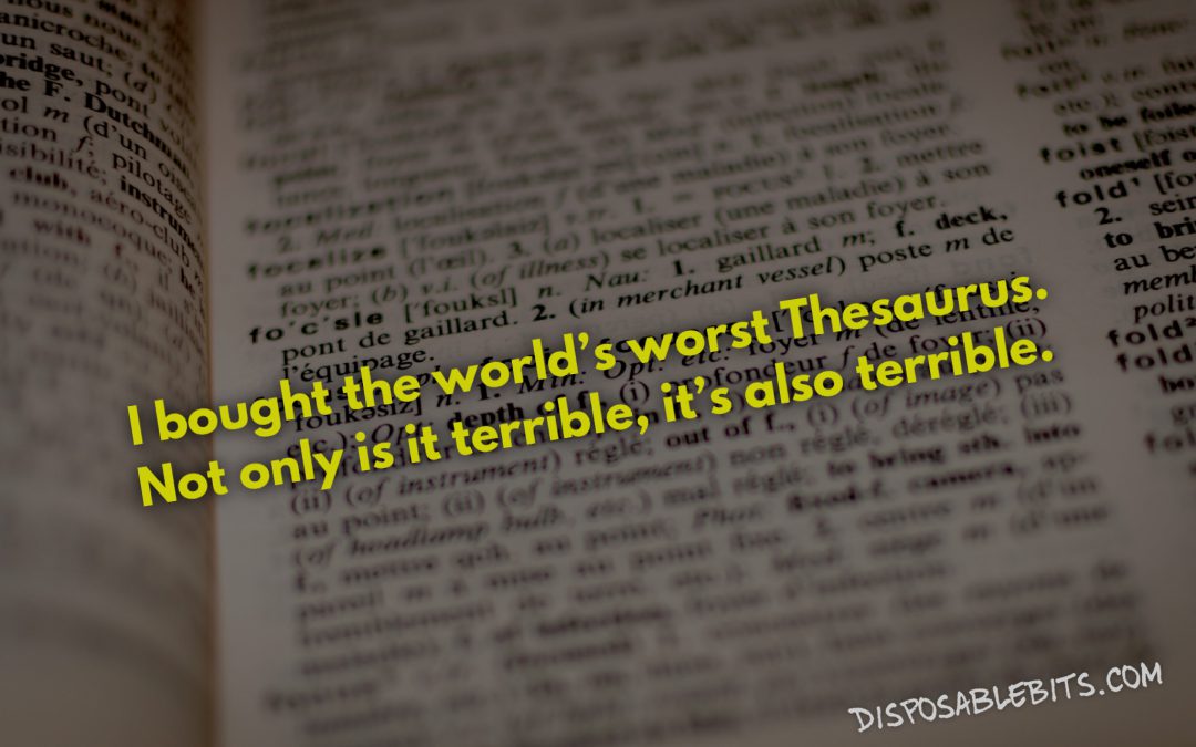 Thesaurus, Thesaurus